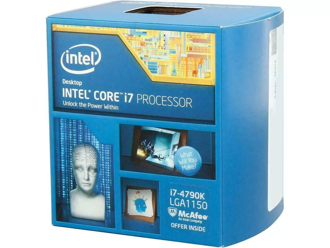 New Intel Core i7-4790K i7 4790K 4.00 GHz Quad-Core LGA1150 SR219 CPU in box