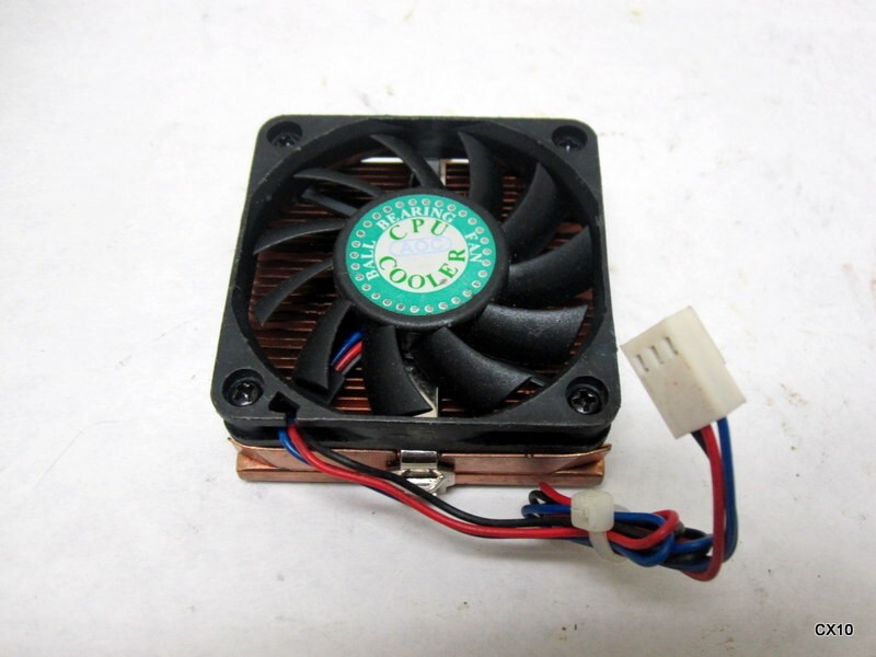 Pack of 2 Aluminum Copper CPU Heat Sink Cooling Fan, 3 Pin Plug