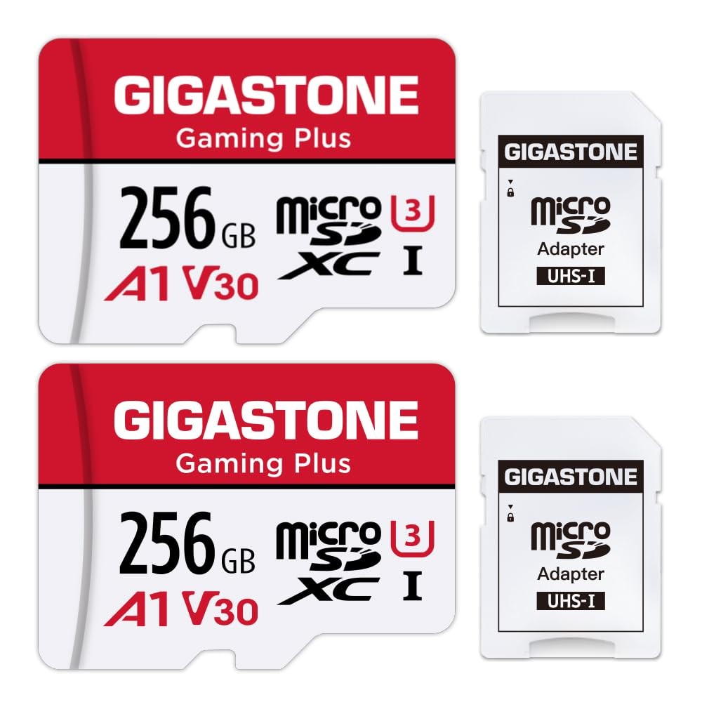 【for Switch 1 Only】 GIGASTONE 256GB 2-Pack, Gaming Plus 2-Pack