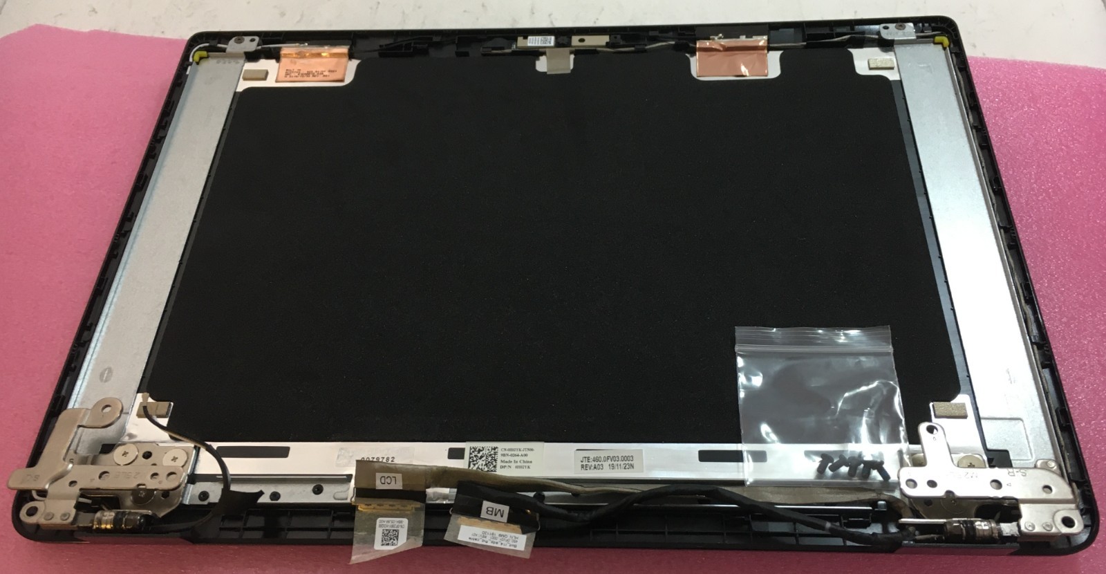 Dell Latitude 3400 Back Cover Lid with Hinges, Webcam, eDP-FHD Cable 0H02YK