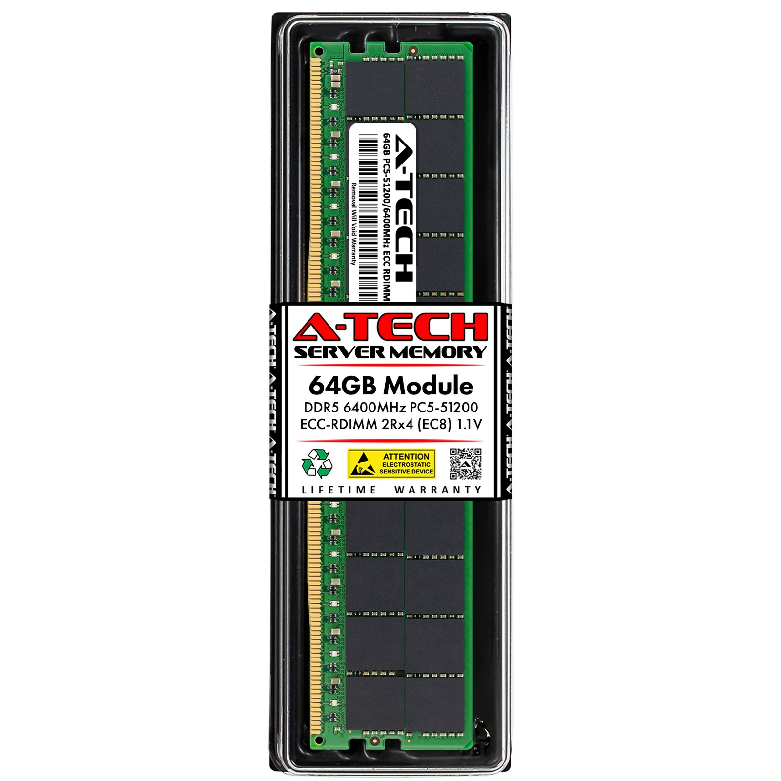 64GB DDR5 PC5-51200R RDIMM Replacement for Micron MTC40F2046S1RC64BH1 Memory RAM