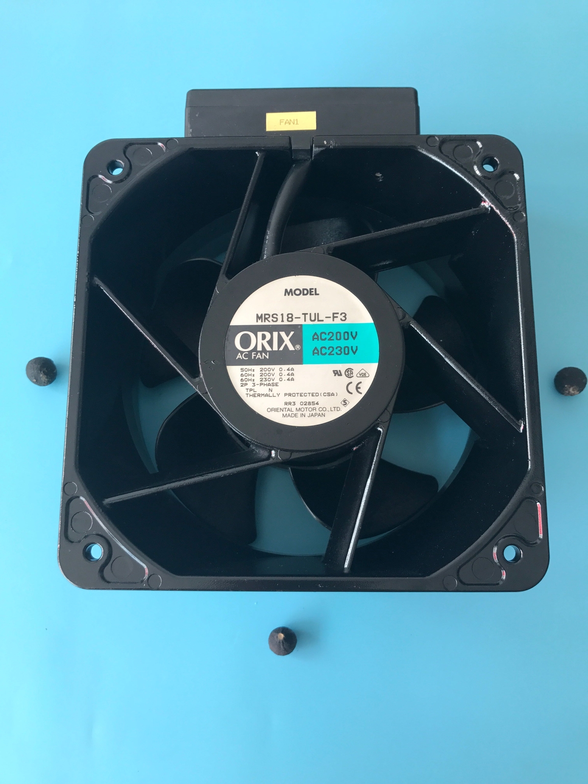 For Oriental Motor ORIX MRS18-TUL-F3 Phase AC Axial Fan New / Open Box