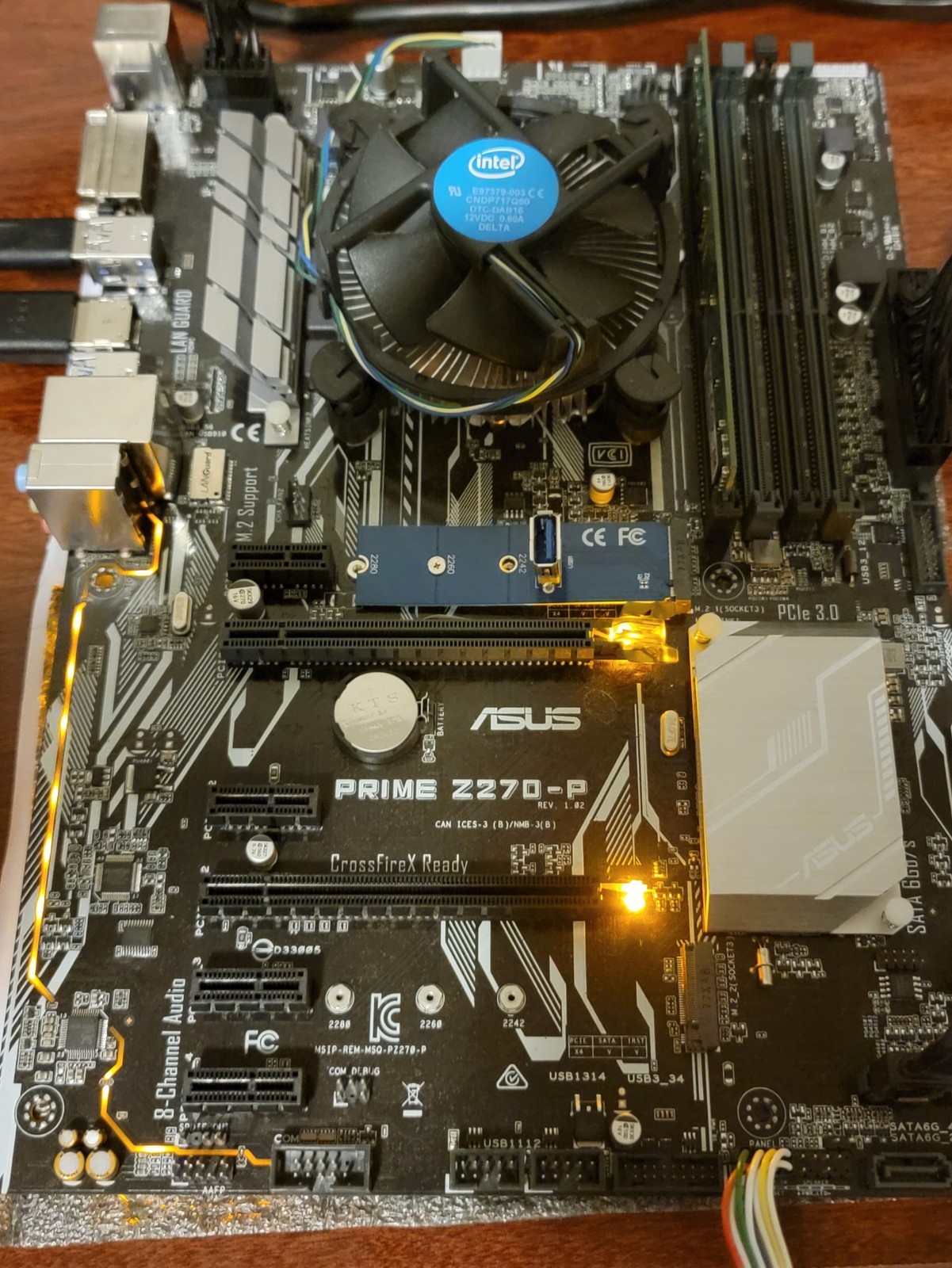 ASUS PRIME Z270-P LGA 1151, CPU -Celeron 2800Mhz /RAM 4GB / SSD 128gb