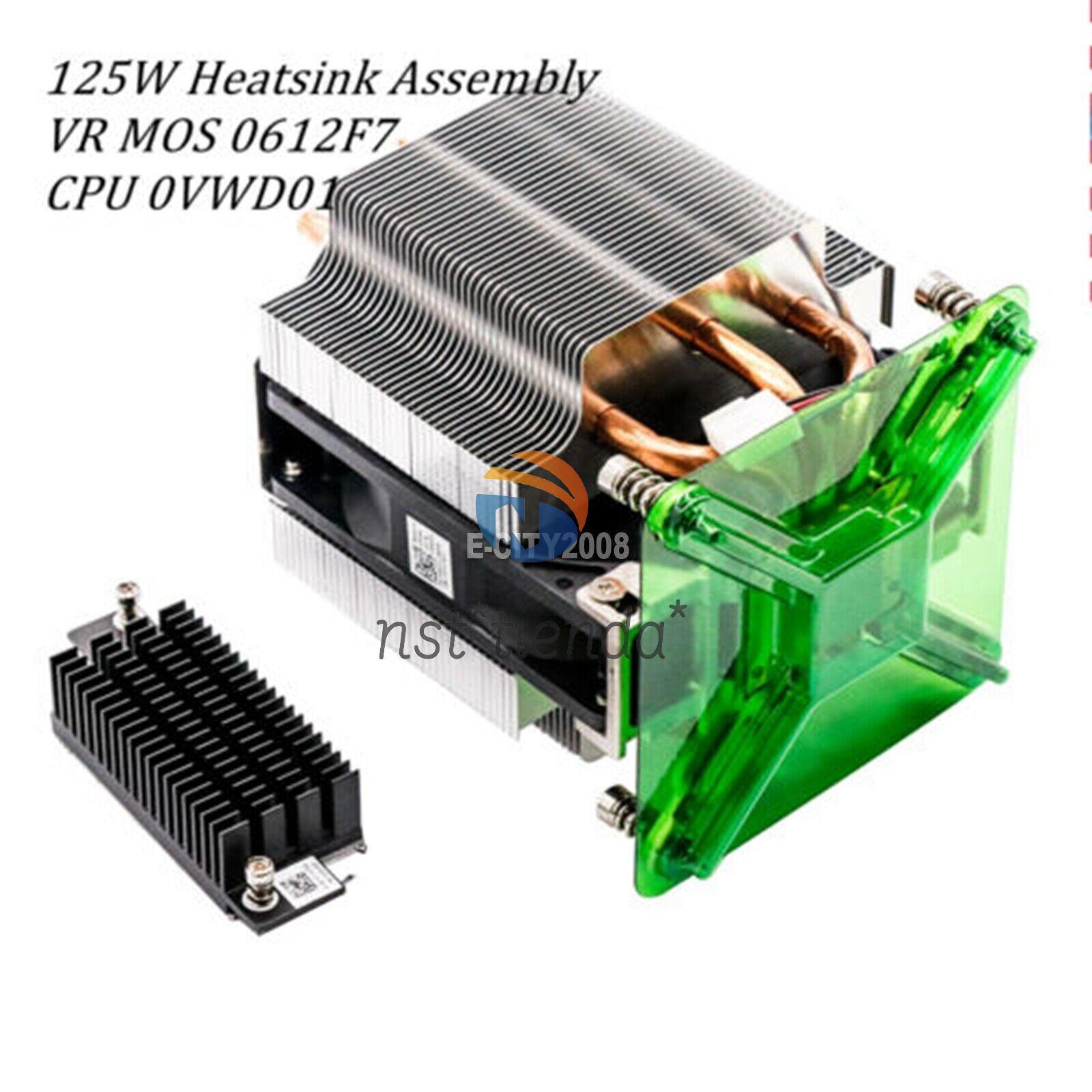 125W Heatsink assembly for XPS 8940 OptiPle 7080 G5 5000 VR 612F7 CPU VWD01
