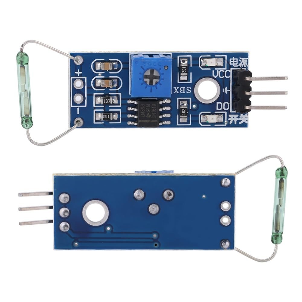 4Pcs Reed Sensor Module – Magnetic Switch Board DIY Kit Normally Open for Ard…