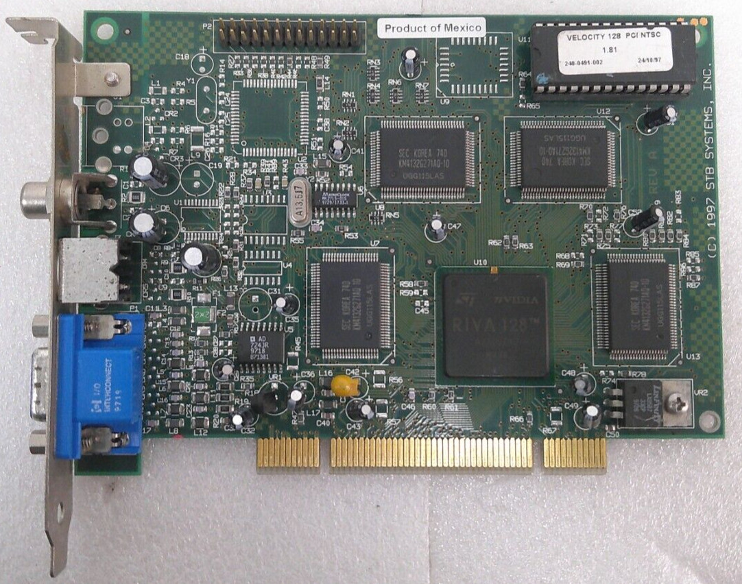 STB Systems Velocity 128 PCI NTSC (240-0274-00x, 1×0-0587-005) PCI Video Card