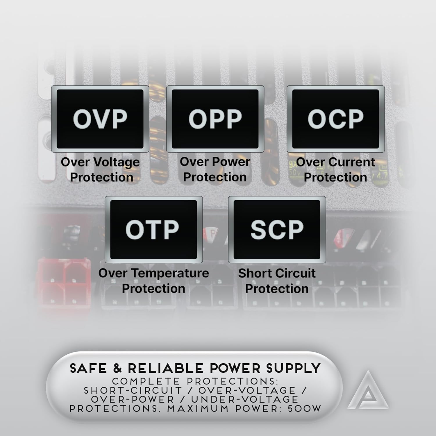 ITX-PFC500W Mini Itx/Flex ATX / 1U 500W Fully Modular Power Supply, Full Range A