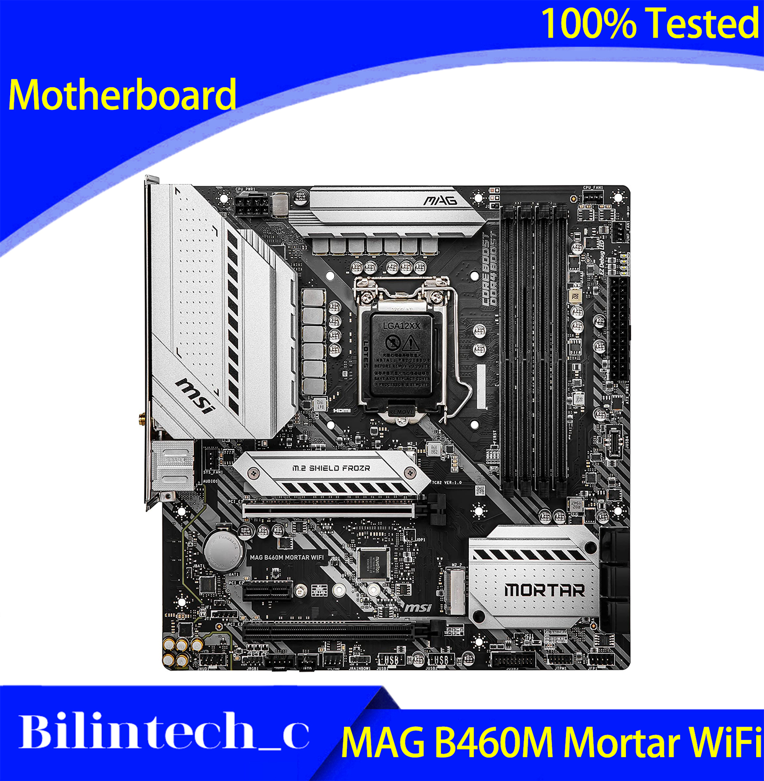 FOR MSI MAG B460M MORTAR WIFI Motherboard Supports 10400/10400F/10500 DDR4 128GB