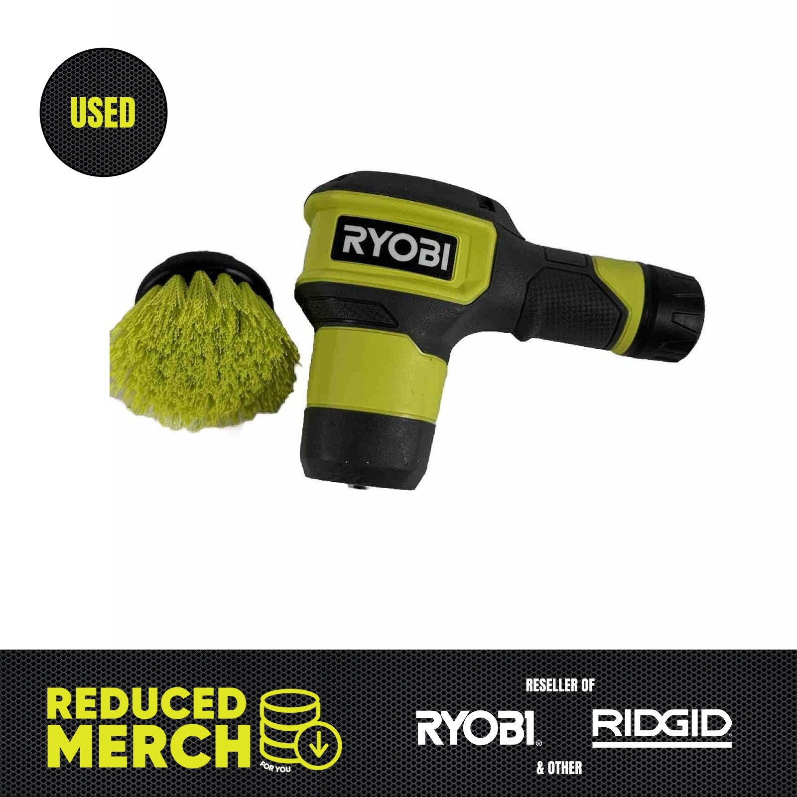 Ryobi Compact Size Power Scrubber Kit FVG51K Bare Tool No Battery A+++