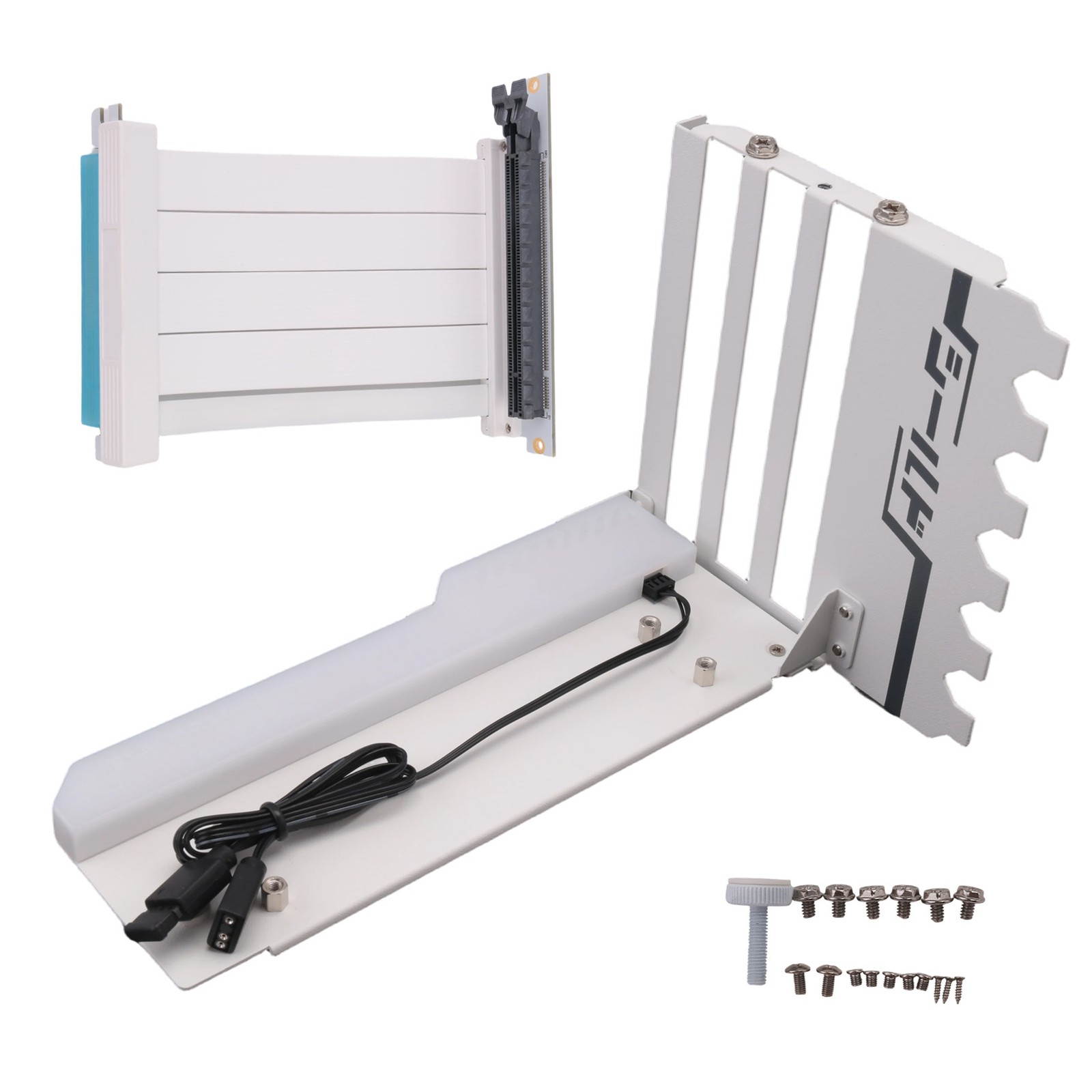 Vertical GPU Mounting Bracket with PCI-E 4.0 X16 Riser Cable Video Card5102
