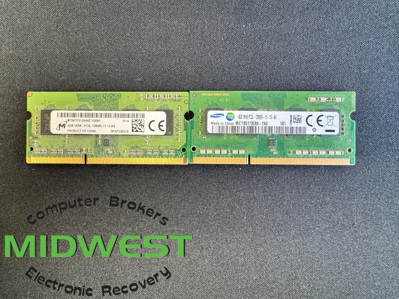 (Lot of 50) Mixed 4GB PC3L-12800S DDR3 1RX8 1600MHz Laptop Memory