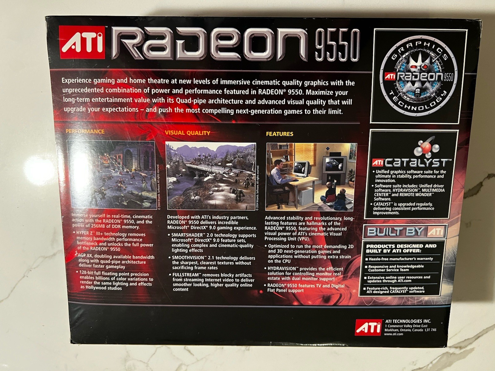 ati radeon 9550 agp 256mb graphics card