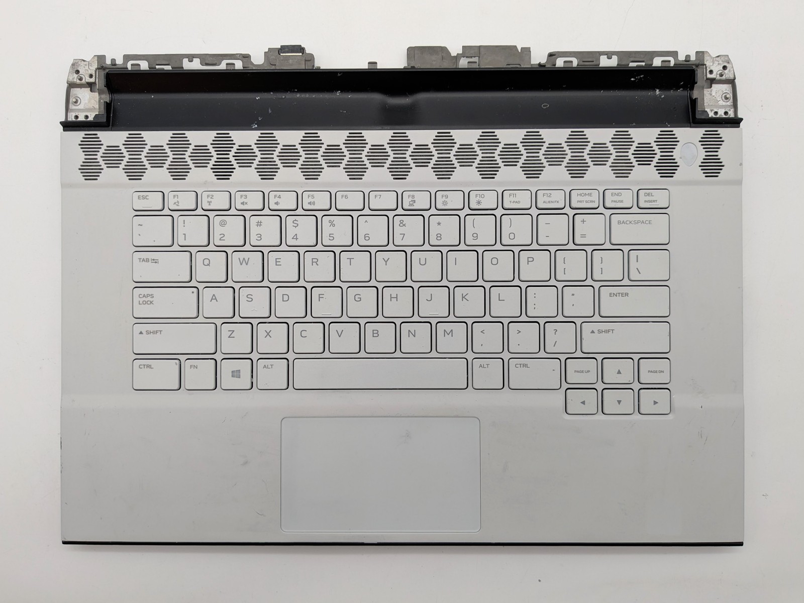 OEM Dell Alienware M15 R3 R4 White Palmrest Keyboard 6RH0N 06RH0N – C Grade