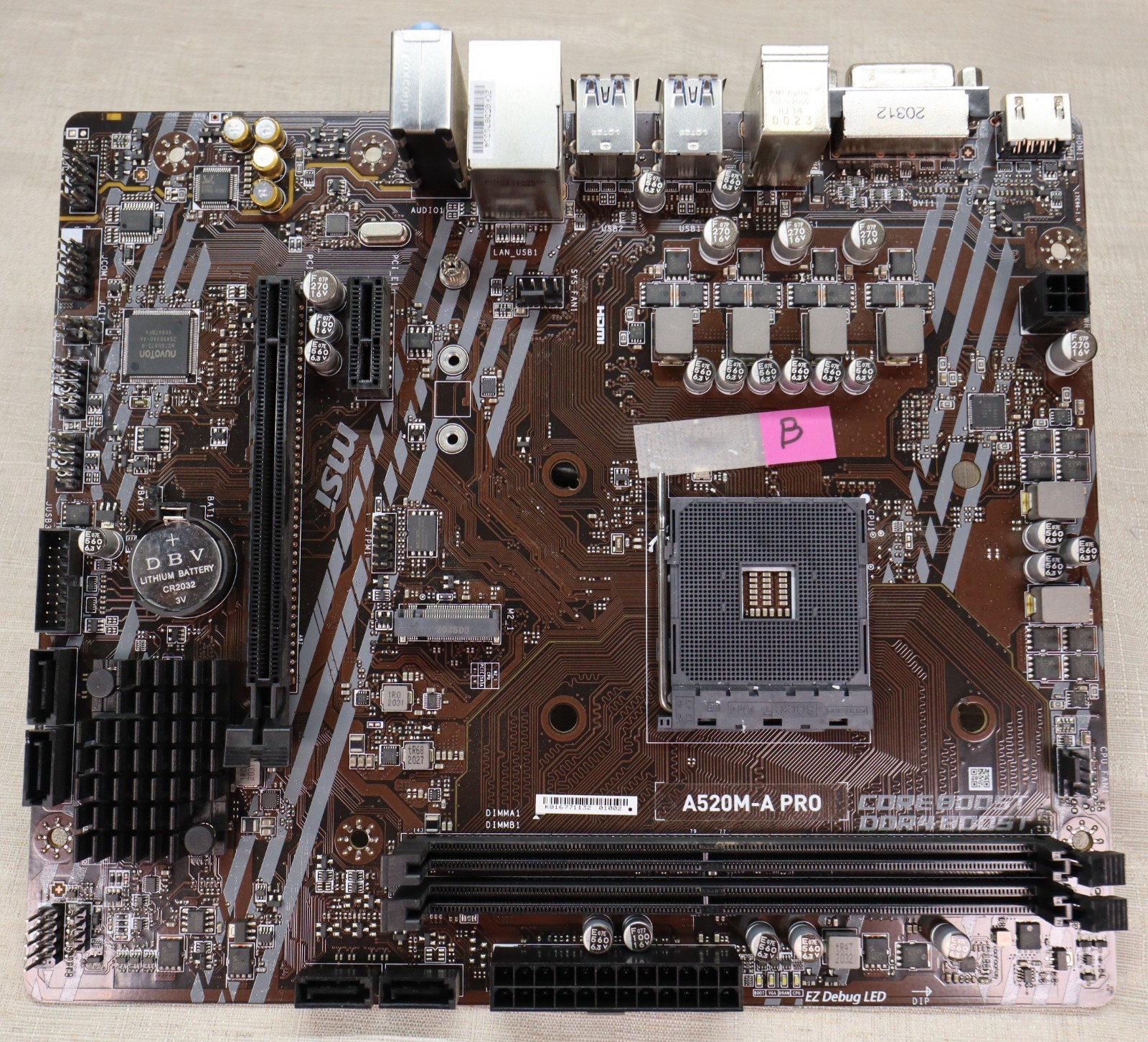 MSI A520M-A PRO AM4 Micro ATX (Item B)