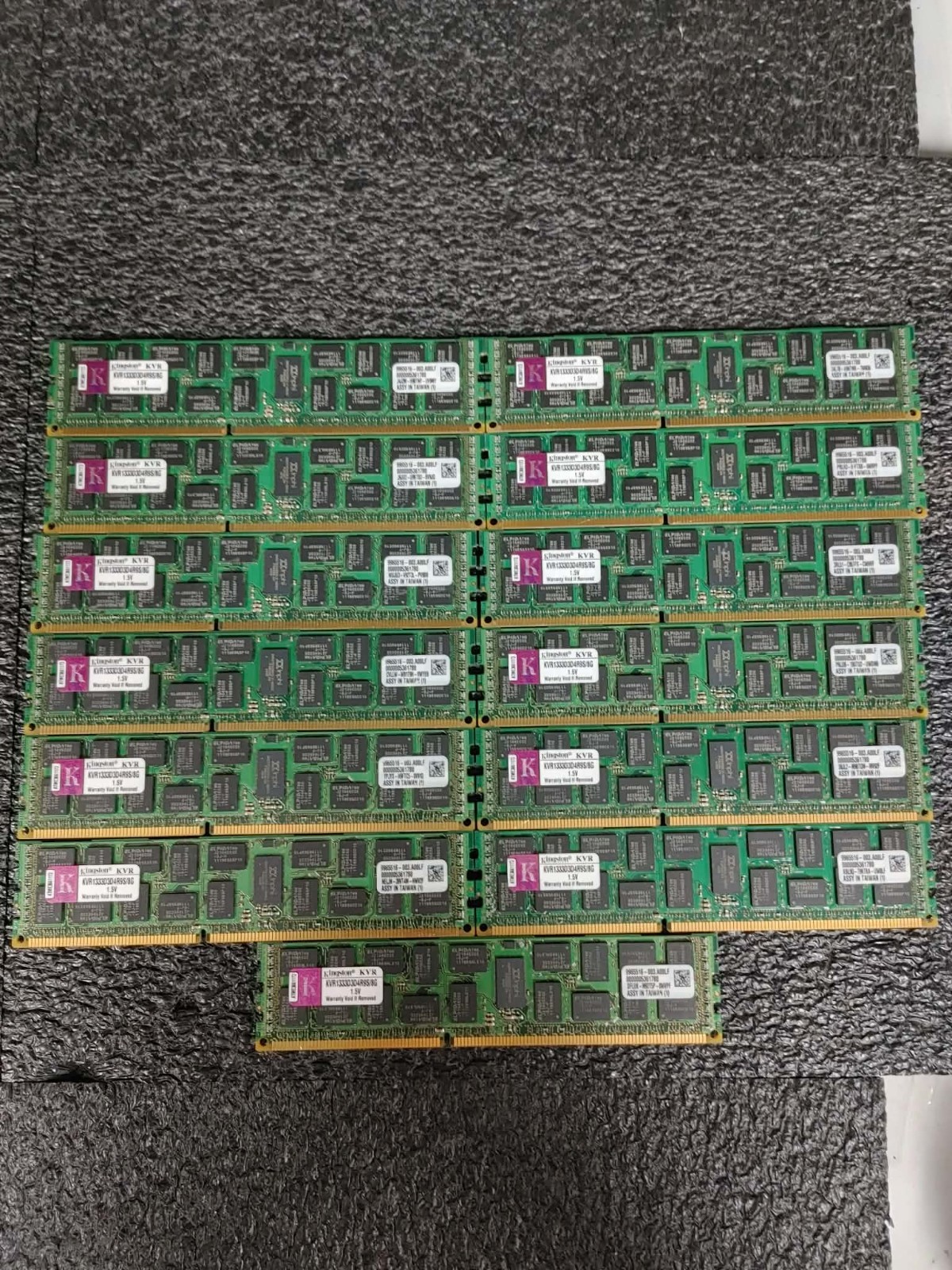Lot 13 Kingston 8GB 2Rx4 PC3-10600 (DDR3-1333) DDR3 ECC Server Memory Ram