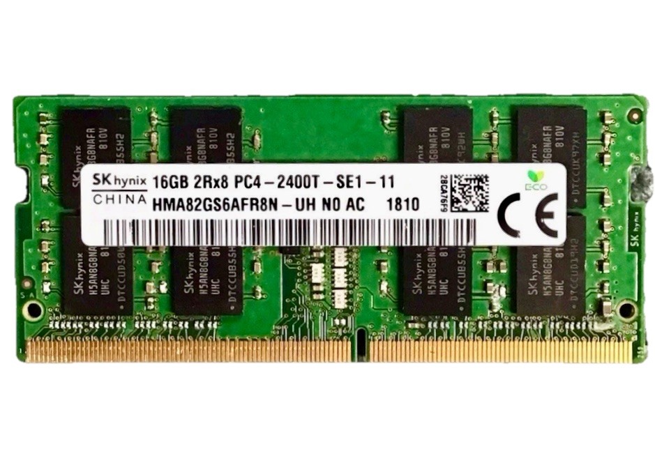 SK Hynix 16GB, 2Rx8 PC4-2400T-SE1-11 SODIMM Laptop RAM HMA82GS6AFR8N