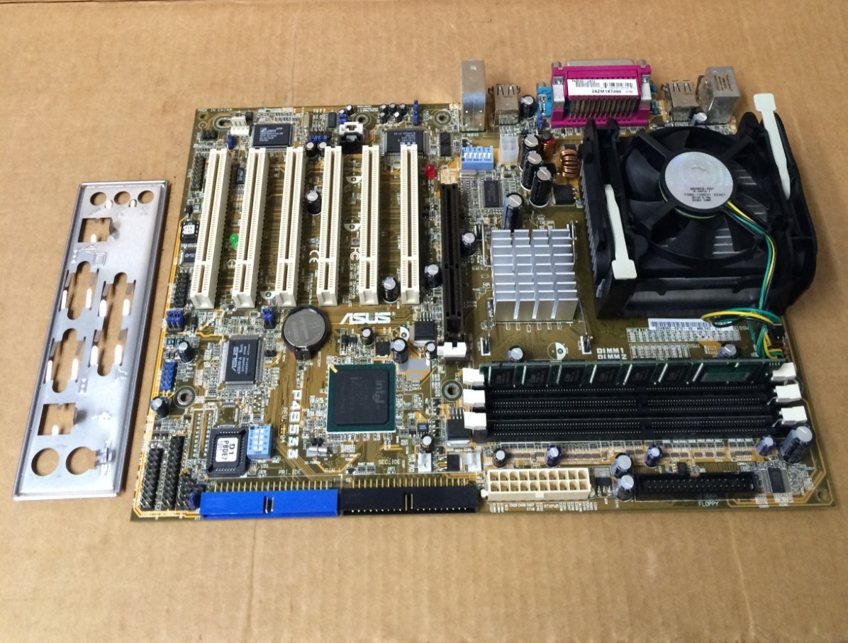 ASUS P4B533-UAYZ,Socket 478 Motherboard,W/P4@2.53GHz (SL6D8)+Fan & 512MB DDR266