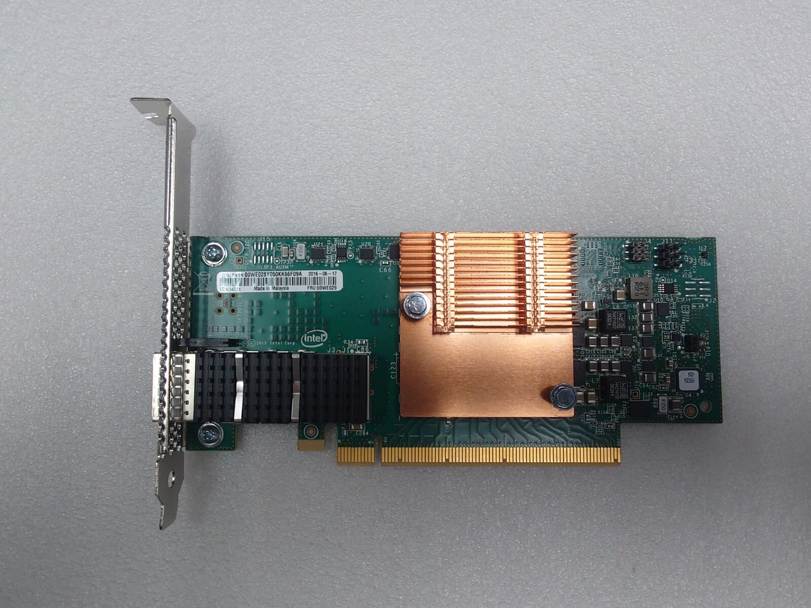 Lenovo Intel 100HFA016LS Omnipath 100Gb Single-Port QSFP28 00WE029 FP