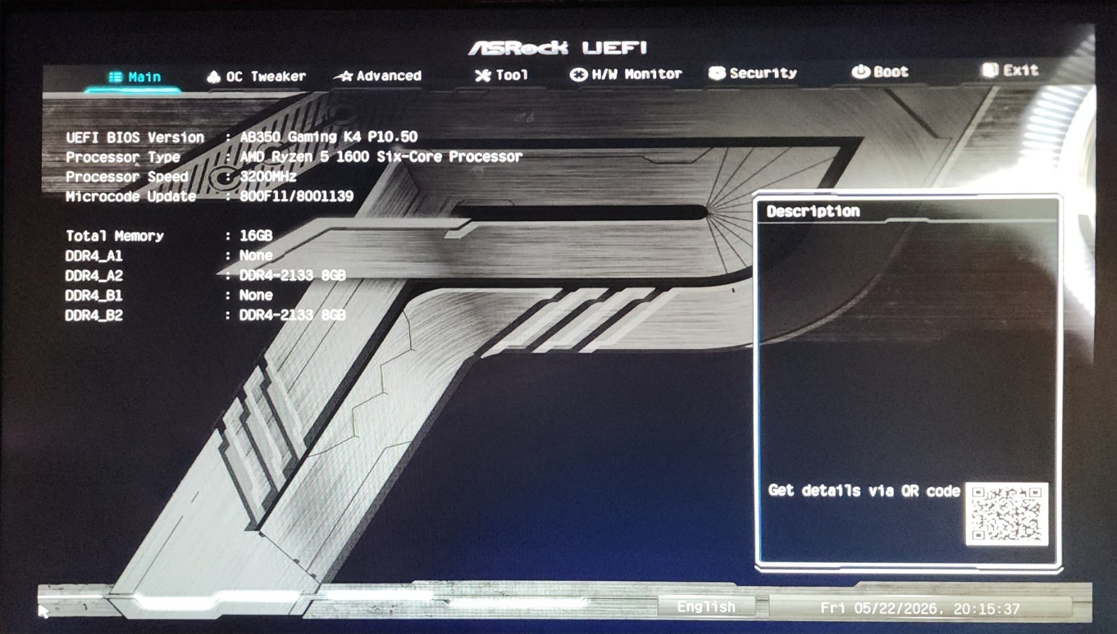 AMD Ryzen 5 1600 3.2Ghz 6-Core CPU & ASRock Fatal1ty MB/16GB DDR4-2133 Combo