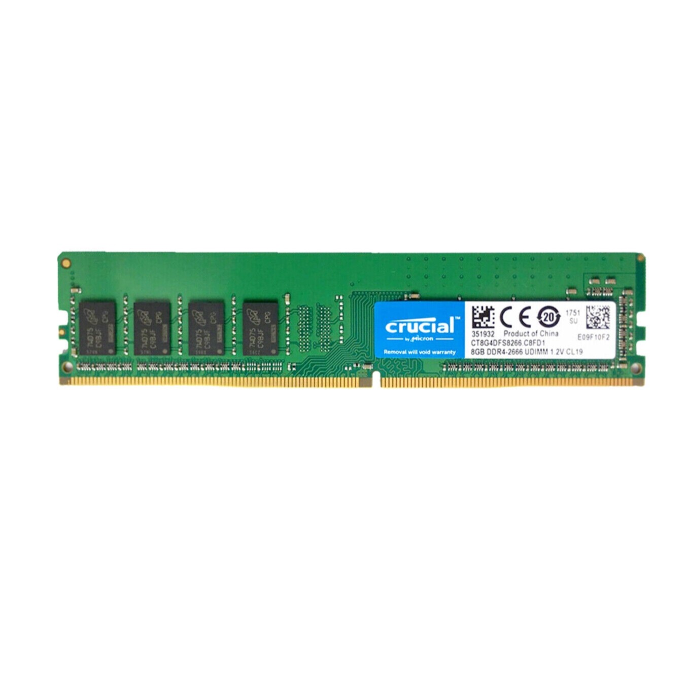 Crucial 32GB (4X8GB) DDR4 PC4-21300 2666MHz Desktop Memory DIMM Ram CT8G4DFS8266