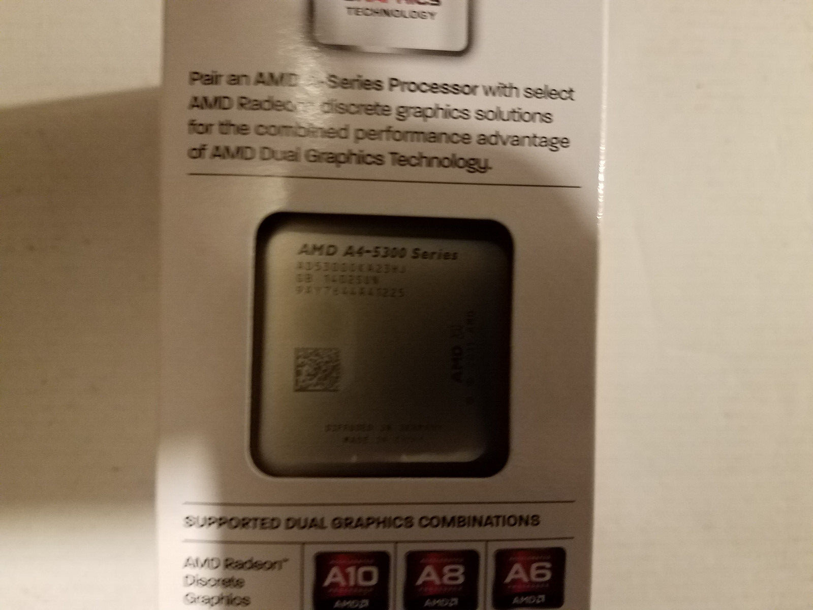 AMD A4 5300 Dual Core 3.4 GHz Socket FM2 CPU AD5300OKHJBOX