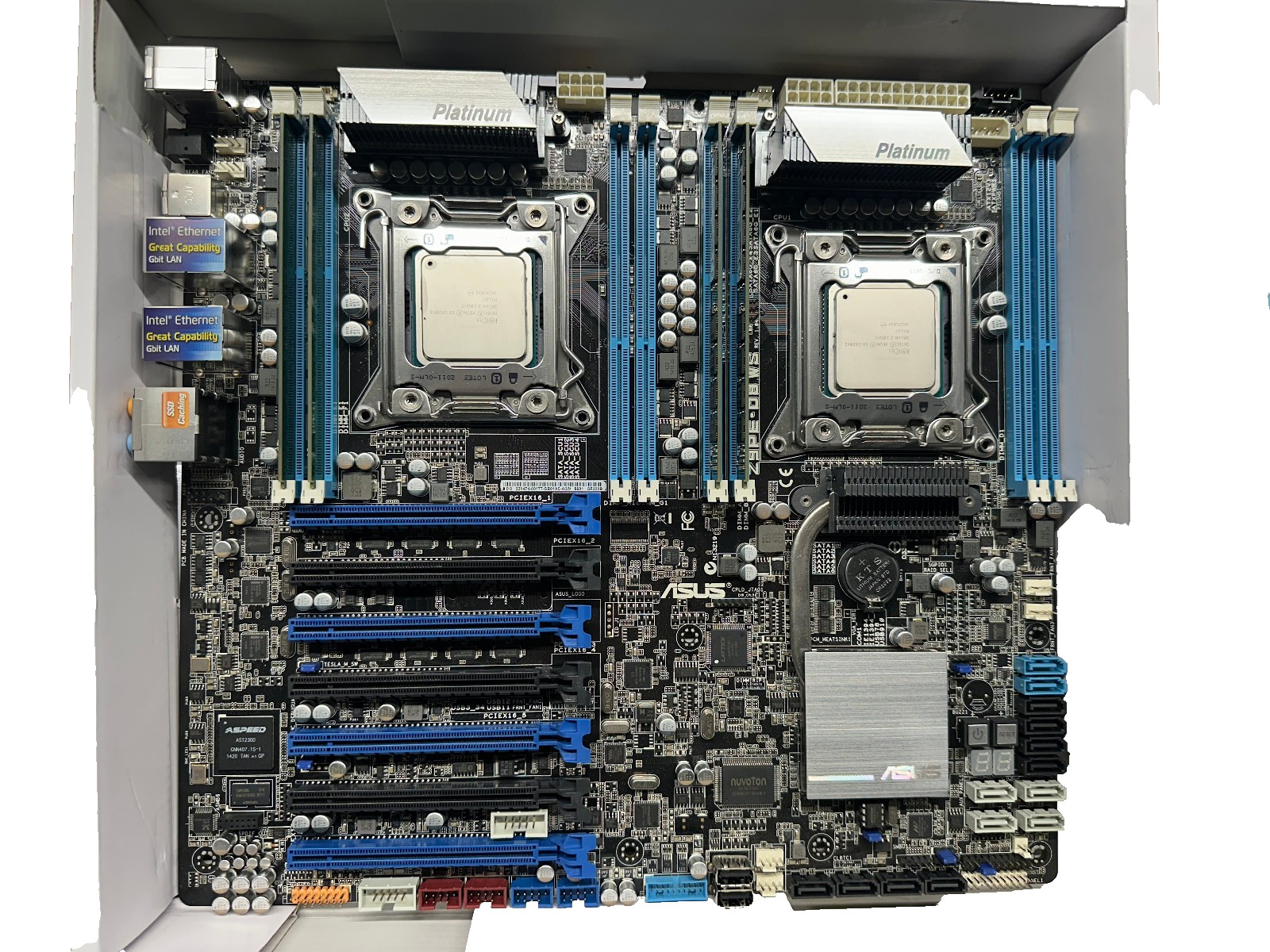 ASUS Z9PE-D8 WS DDR3 Dual CPU Motherboard With E5 2620v2 CPUs & 16GB RAM
