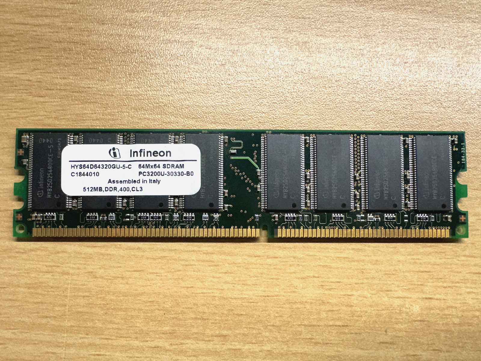 FINEON DDR 512MB RAM PC3200U-30330-B0 HYS64D64320GU (3240N)