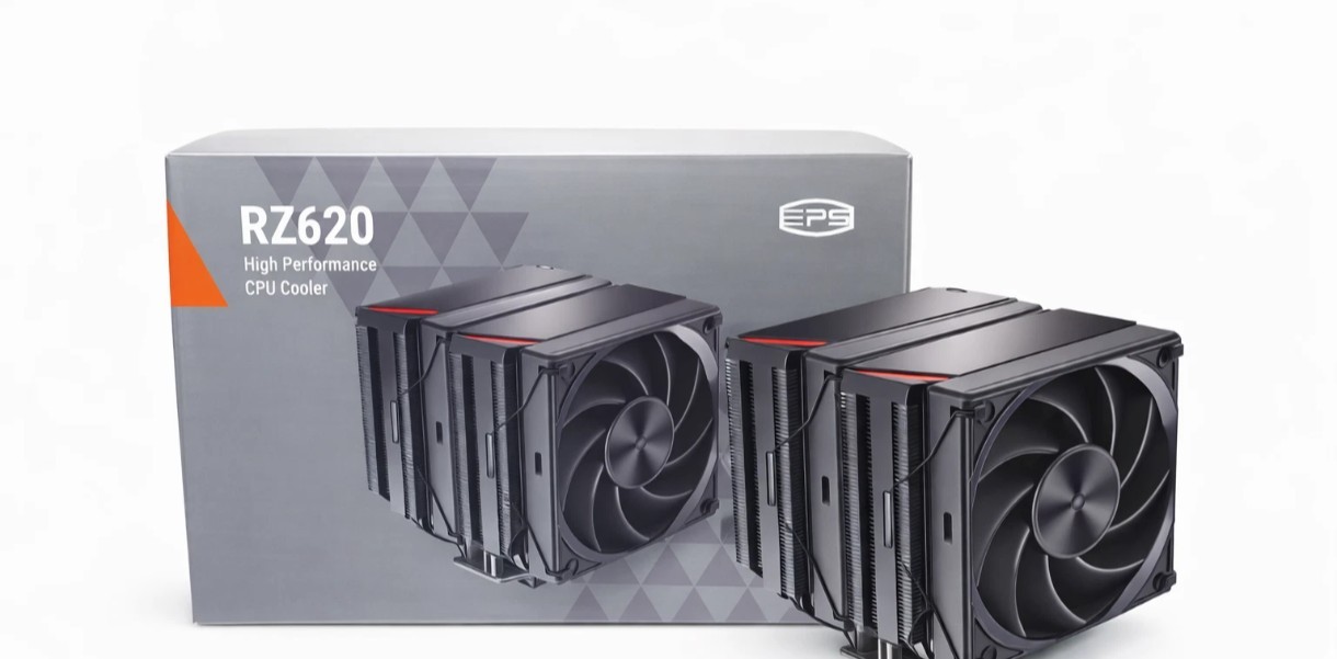 PCCOOLER RZ620 CPU Cooler TDP CPU Air Cooling Dual Tower CPU Fan 6 HeatPipe