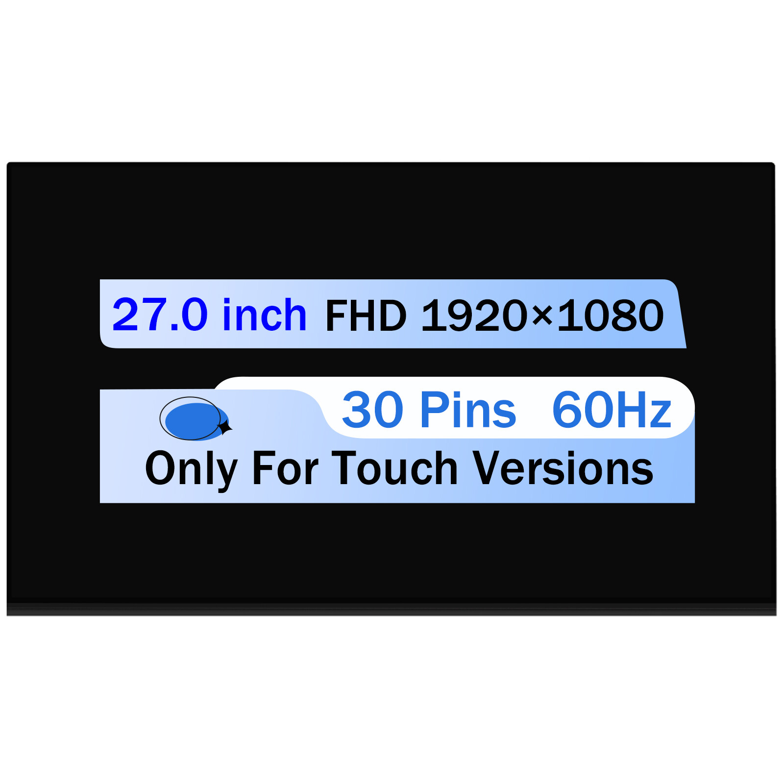 Replacement 27.0″ for HP 27-D 27-D0014 LCD Touch Screen Display Panel FHD 1080P