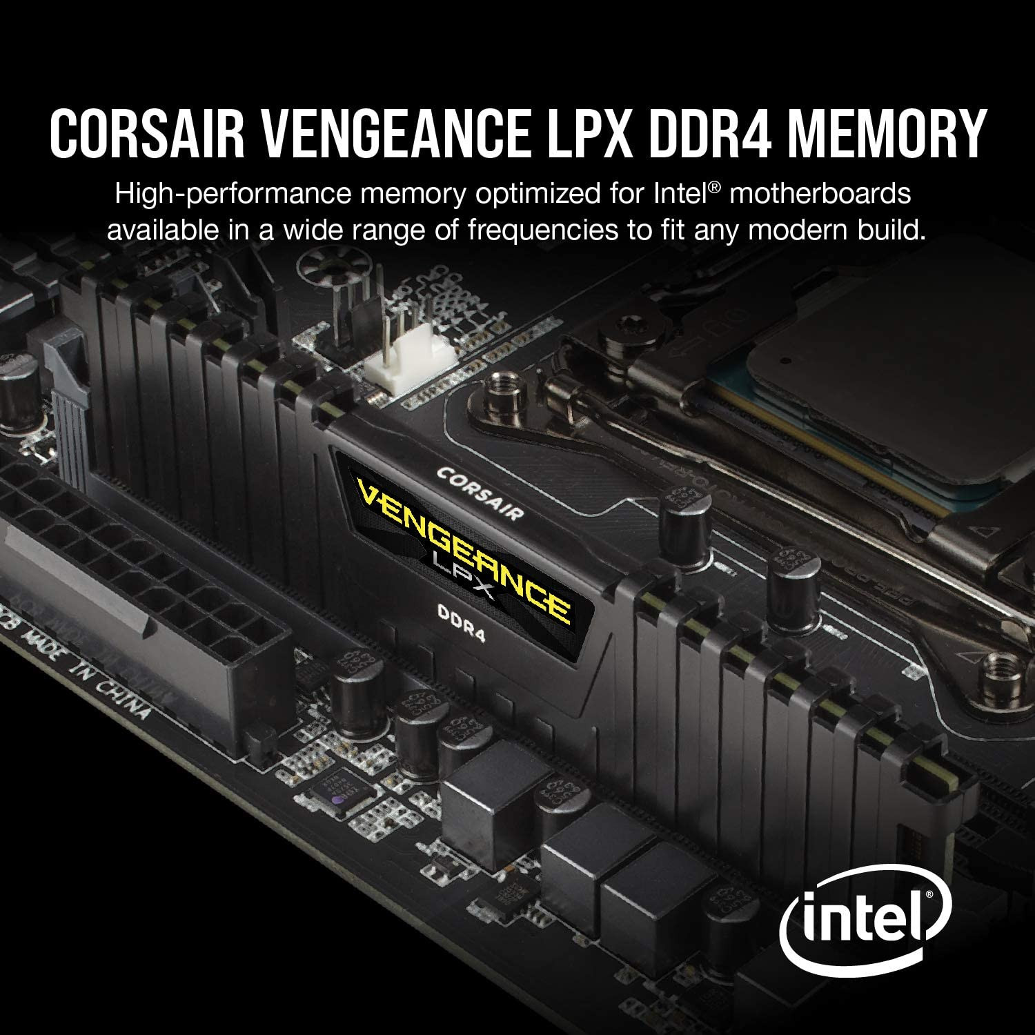 Vengeance LPX DDR4 RAM 32GB (2X16Gb) up to 3200Mhz CL16-20-20-38 1.35V Intel XMP