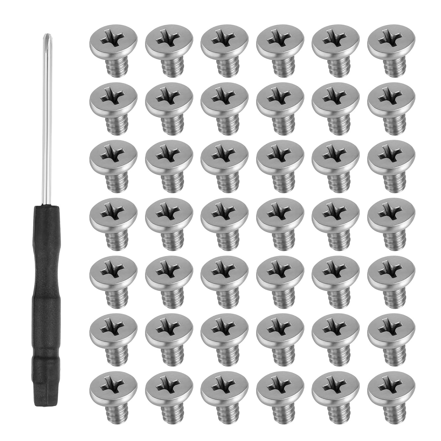 50Pcs M.2 SSD Mounting Screws Kit M2 x 3mm NVMe PCIe Screwdriver