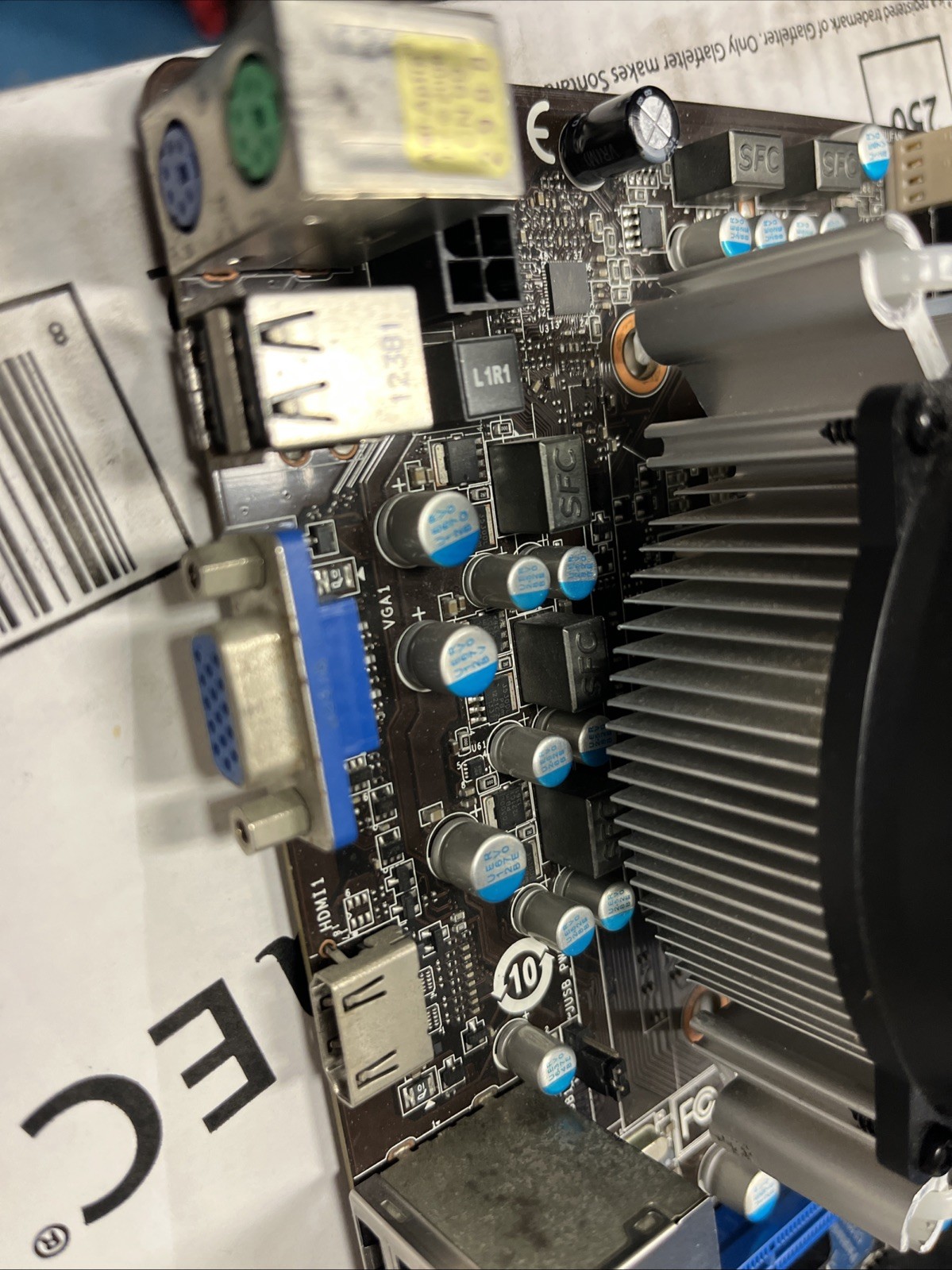 MSI FM2-A55M-E33 AMG Motherboard W/ A4-5300 CPU Combo And 4GB Mem And cooler