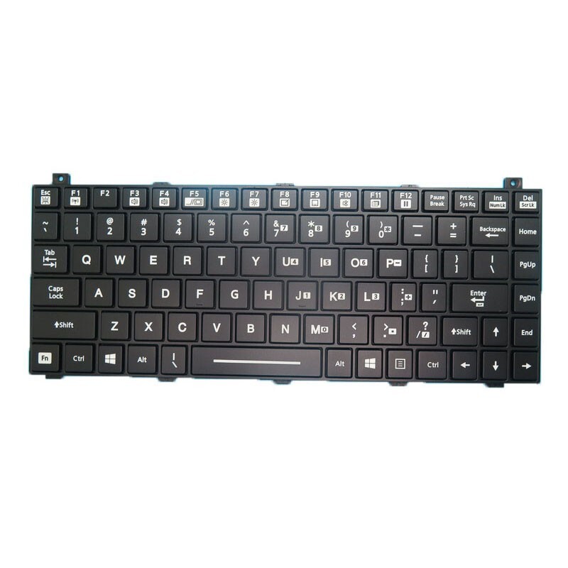 For GETAC S410 G4 S410G4 United States US With Black Frame New Backlit Keyboard