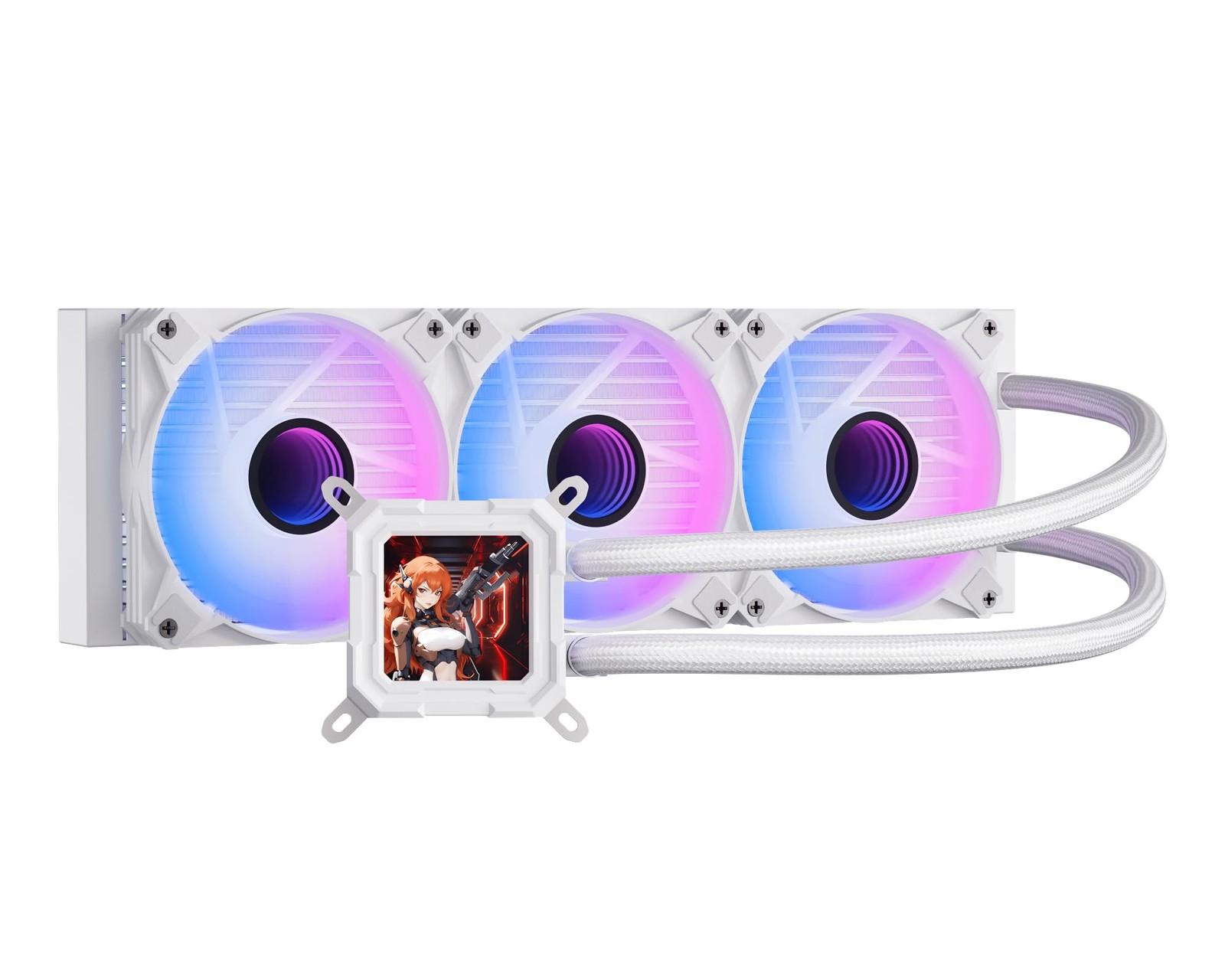 darkFlash DV360S All-in-one Liquid CPU Cooler, 3.2” LCD Screen with 320 * 320