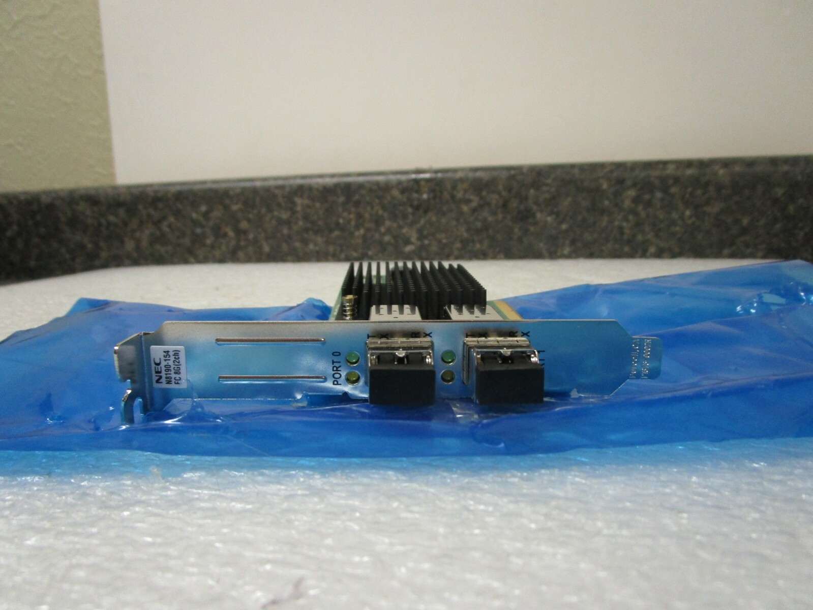 NEC N8190-154 Fiber Channel Controller 8Gbps 2ch Optical PCIe + 2 Finisar SFP+
