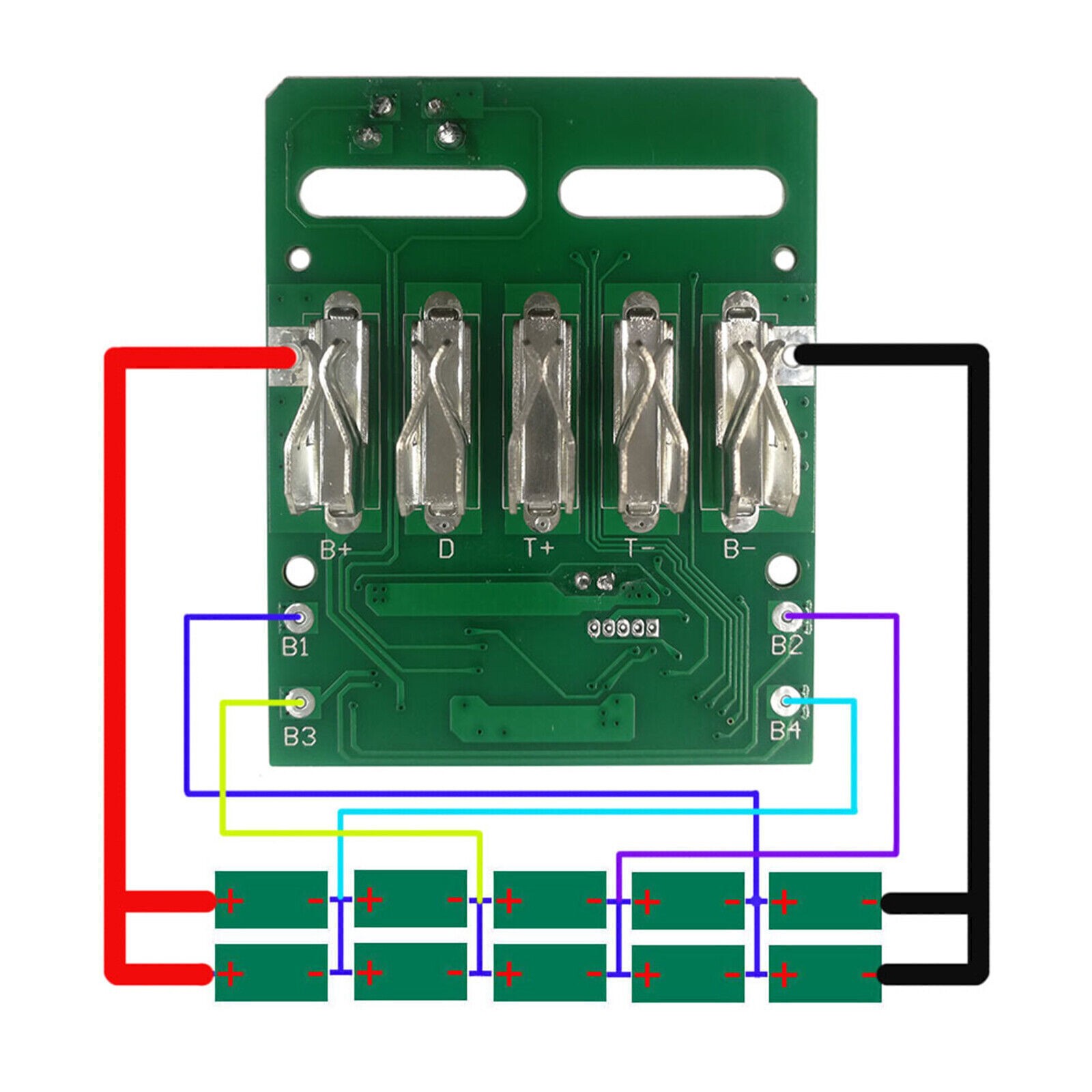 PCB Circuit Board For Metabo 18V 20V Lithium Battery Case Plastic Housing Shell