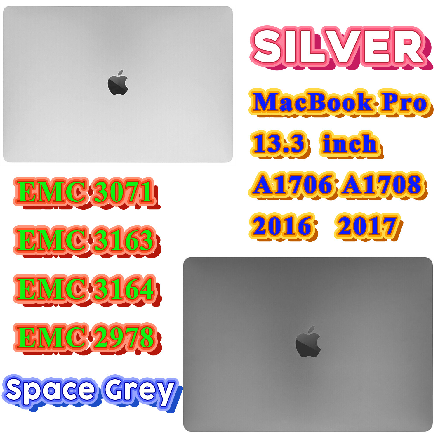 NEW MacBook Pro A1706 A1708 2016 2017 661-05323 Retina LCD Screen Replacement