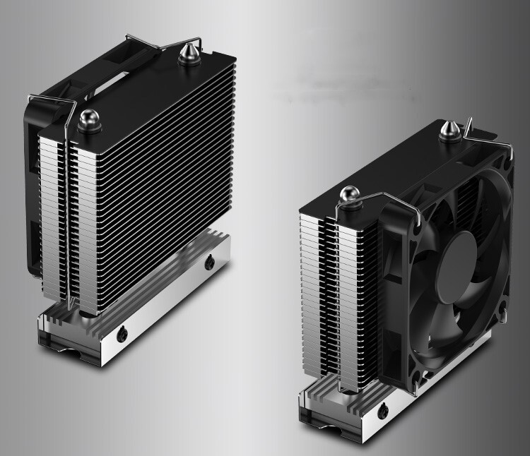 M.2 NGFF 2280 SSD Aluminum Alloy Heatsink Cooler Radiator Fin With Cooling Fan