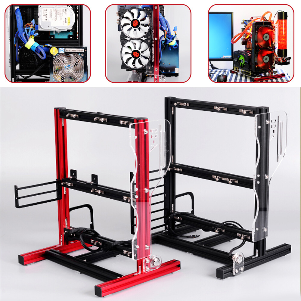 PC Frame Test Bench Fan Stand Chassic ATX ITX MATX Open Air Case Water Cooling