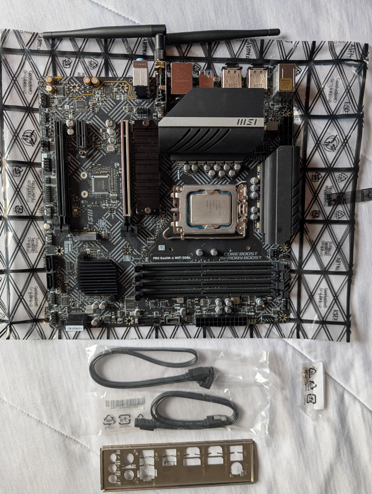 Intel i5-14600k w/ MSI PRO B660M-A WiFi DDR4 Motherboard