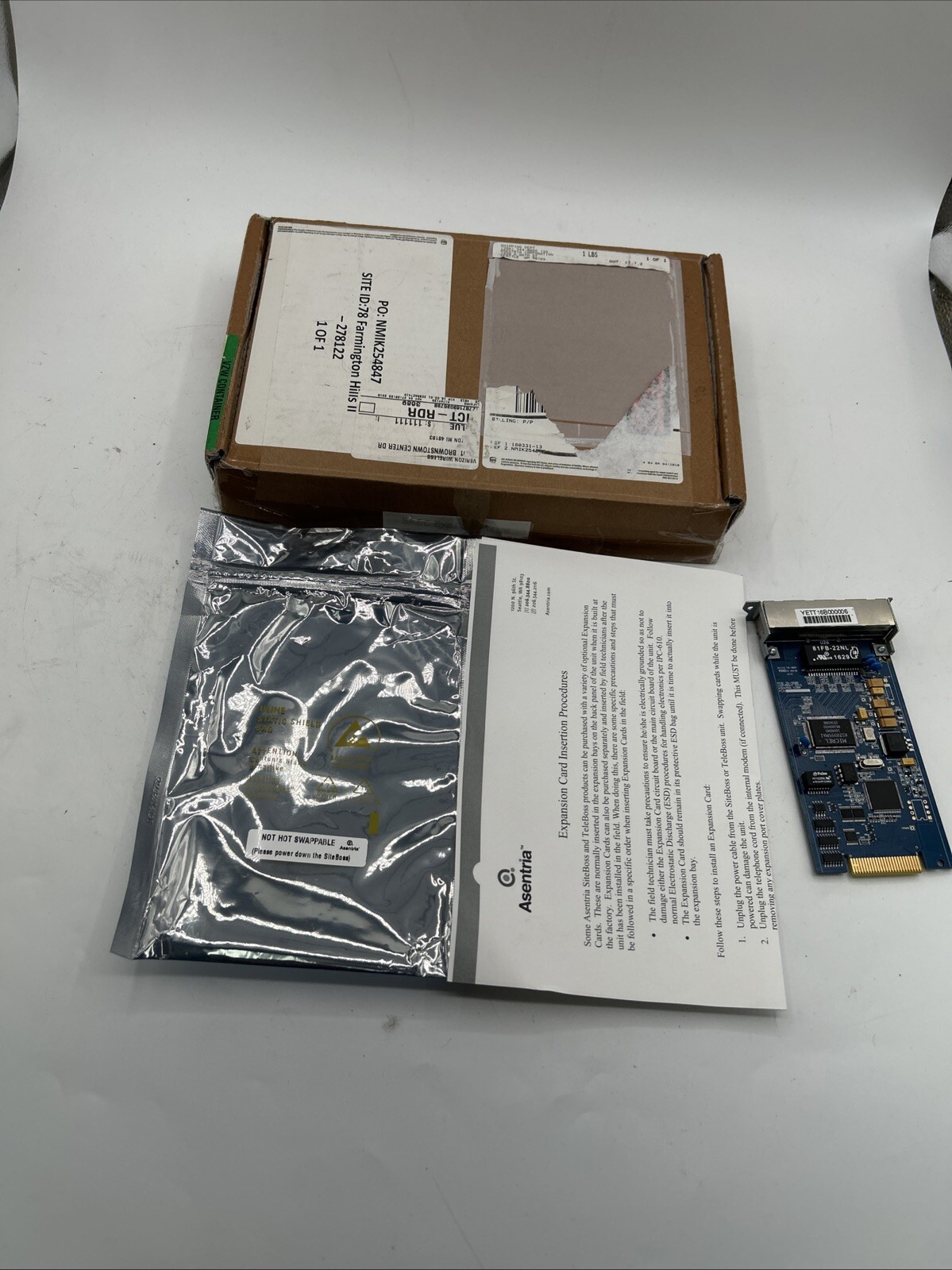Asentria Corp Expansion Card PCB: 30-508A See Pics 30 Days Warranty