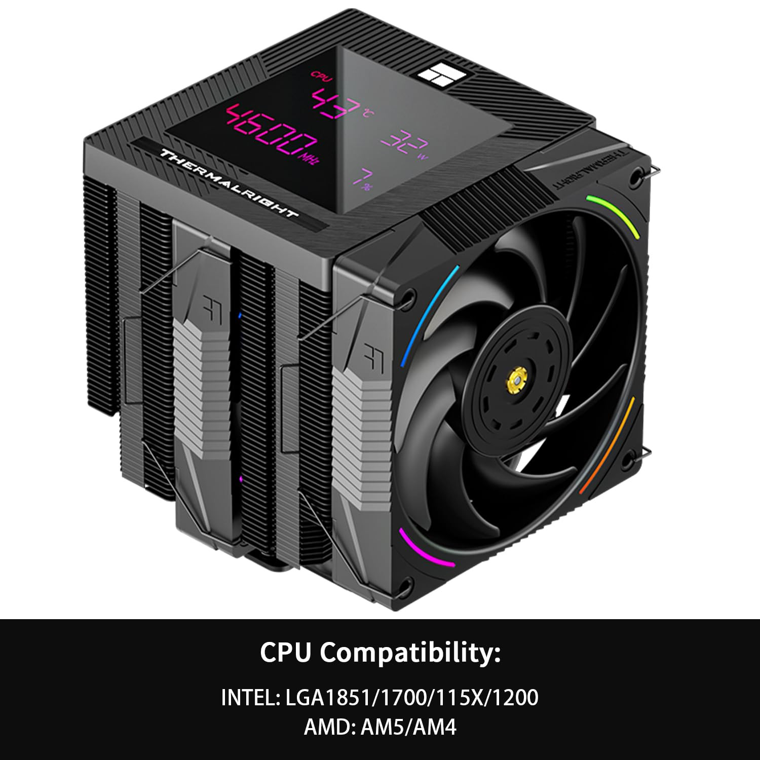 Phantom Spirit 120 EVO CPU Cooler with Dual Fans & Digital Display