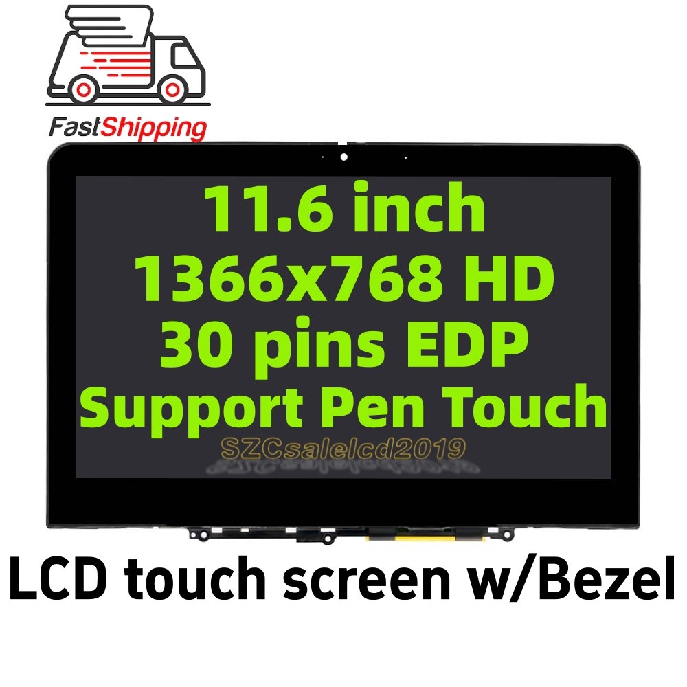 11.6″ HD LCD Touch Screen Digitizer +Bezel for Lenovo 300e Chromebook Gen 3 82J9