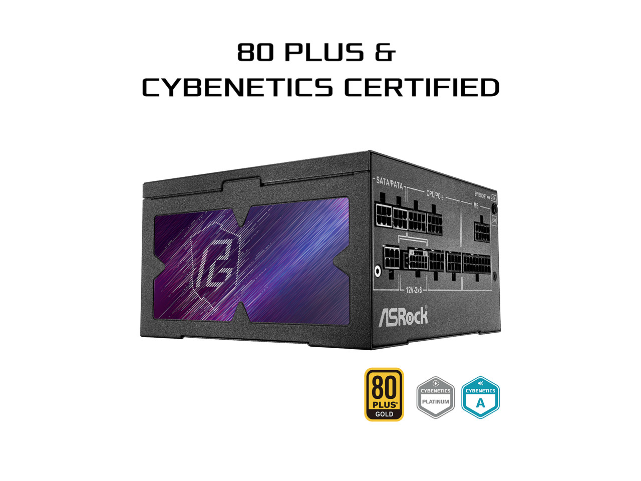 ASRock Phantom Gaming PG-750G 750W 80 PLUS GOLD & Cybenetics PLATINUM Full