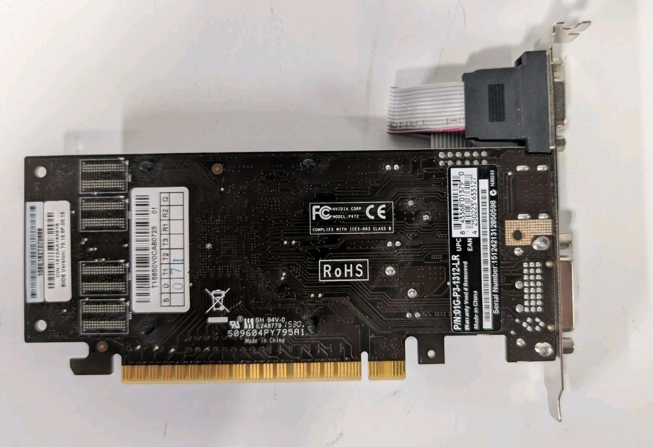 EVGA NVIDIA GeForce 210 01G-P3-1312-LR 1GB DDR3 PCI-E 2.0 x16