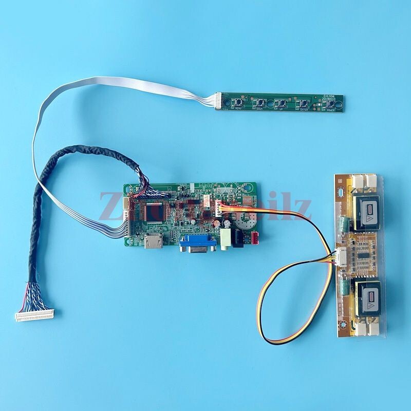 For HT190WG1-100/600 VGA HDMI 30Pin LVDS 1440×900 4CCFL LCD Driver Board DIY Kit
