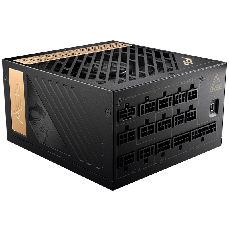 MSI Meg Ai1300P Pcie5 Power Supply PC/Server 1300W 306-7ZP4A11-CE0