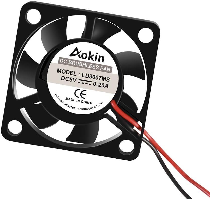 2Pcs 30mm Cooling Fan for Raspberry Pi, Low Noise and High Speed Performance