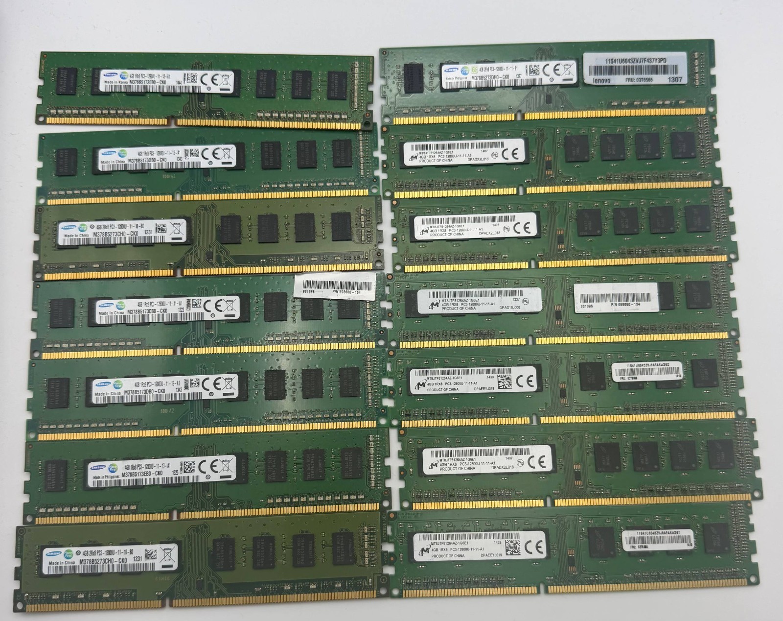 Lot of 36 DDR3 Laptop RAM Modules – 4/8GB SODIMM – Mixed Major Brands
