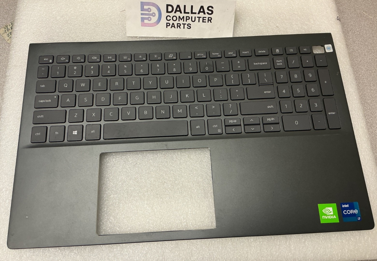 OEM Dell Inspiron 15 7590 LCD Laptop Palmrest US Keyboard P/N- W7PK2